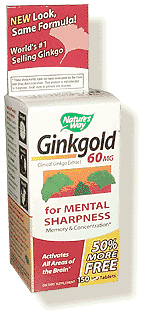 Ginkgold Bonus 50+25 tabs from NATURE'S WAY
